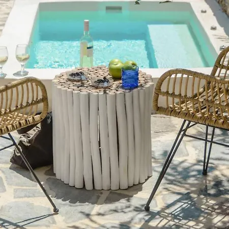 Anthemion Naxos With Outdoor Jacuzzi Дом отдыха *